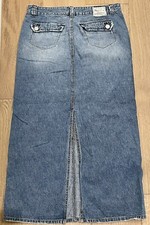 Vintage Y2K Union Bay Women's Size 11 Blue Denim Long Maxi Skirt