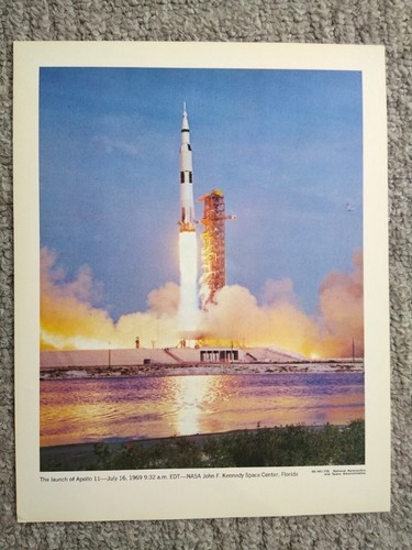 (6) APOLLO 11 11 X 14 DRUCKE CREW BUZZ NEIL ON MOON VINTAGE 1969 - Bild 3 von 3
