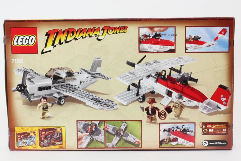 NUEVO Lego Indiana Jones ATAQUE DE AVIÓN DE COMBATE - Set 7198 - Henry Jones Sr Minifiguras Foto 4 de 4