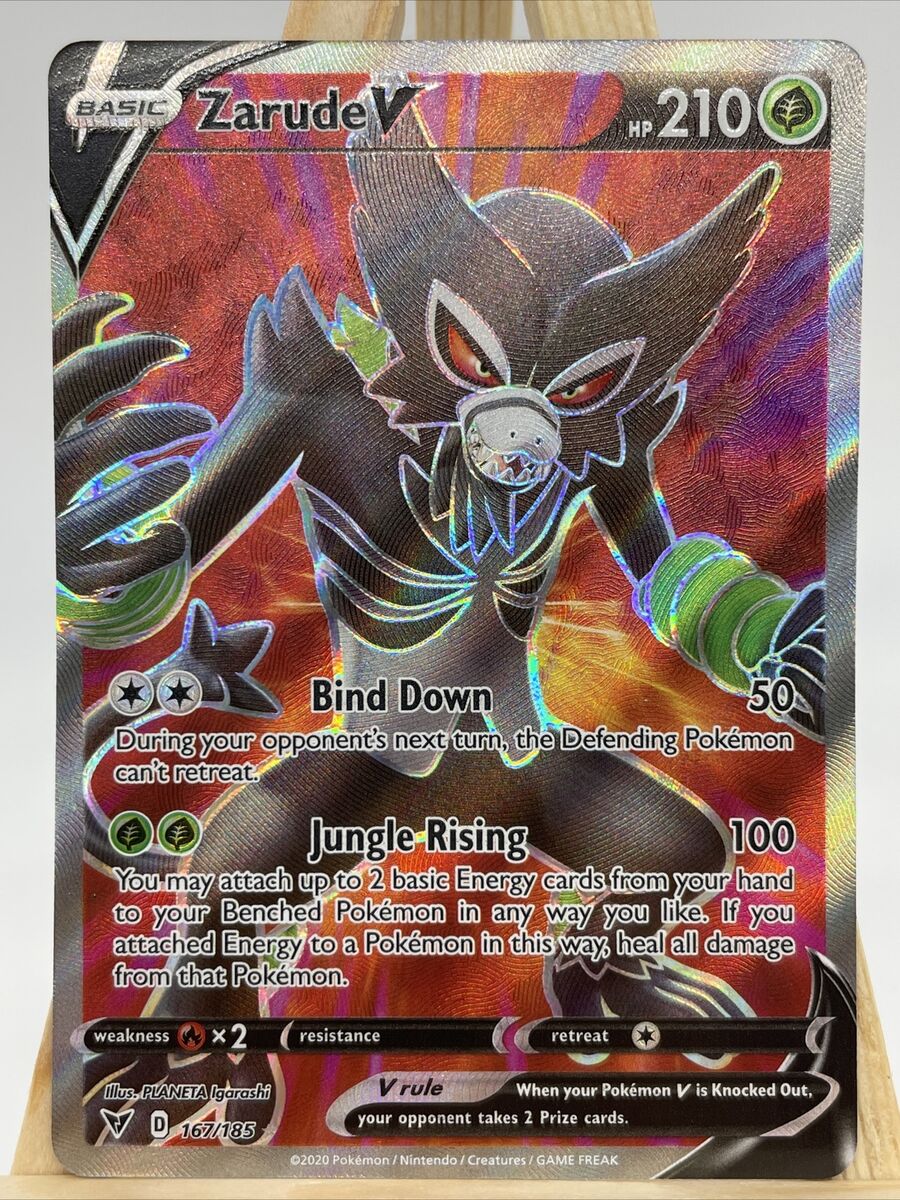 Pokémon Zarude V - 167/185 Vivid Voltage Full Art Holo NM/M Pokémon Zarude V - 167/185 Vivid Voltage Full Art Holo NM/M
