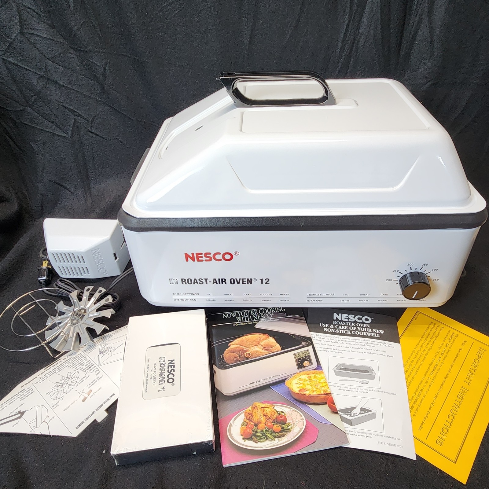 Bake Broil Dehydrate White Orig Box Manual