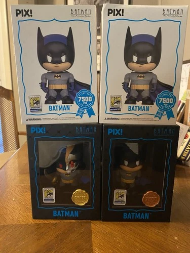 Thrilljoy Pix Lot Of 2: Batman The Animated Series Batman SDCC Chase & Common!