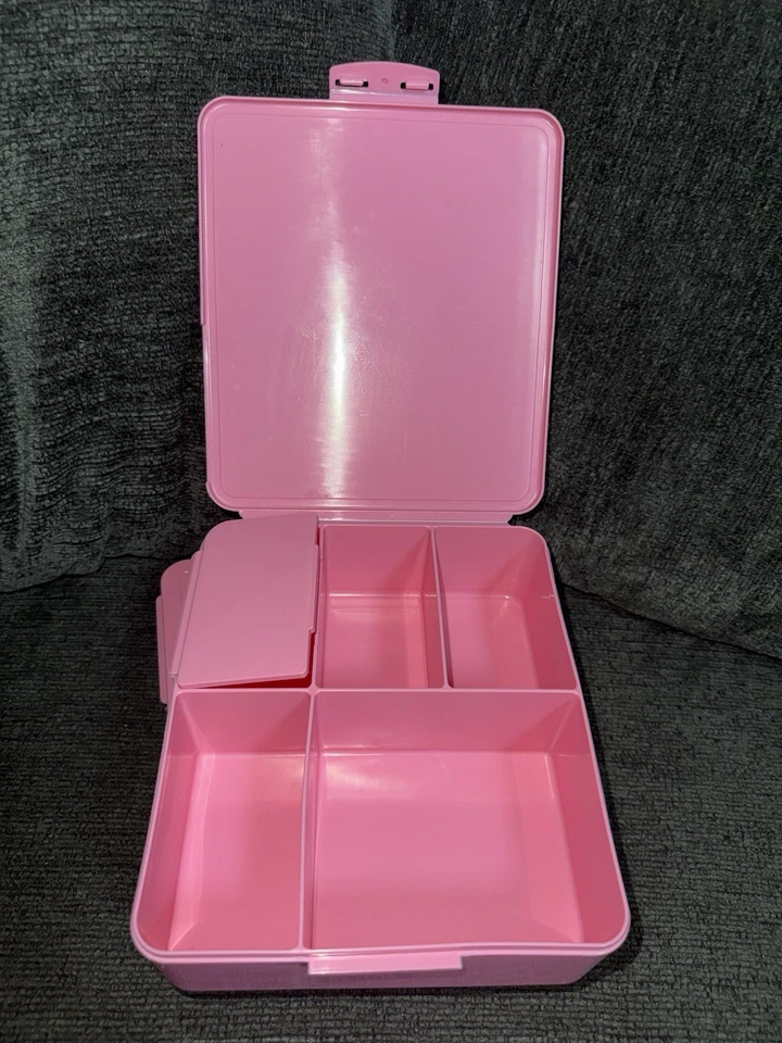 Lote de 2 cajas Pottery Barn Spencer Bento rosa usadas (5 compartimentos) Foto 3 de 4