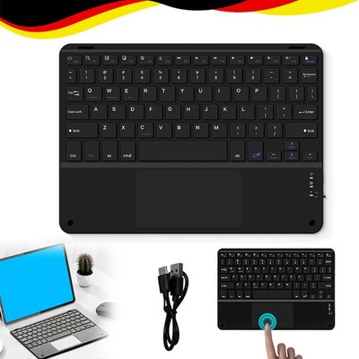 Mini Bluetooth Tastatur Kabellos Wireless Keyboard Touchpad für PC /Handy Tablet
