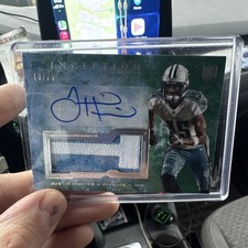 Topps 2013 Inception Autograph Jumbo Patch Justin Hunter Titans #IAJP-JH /75