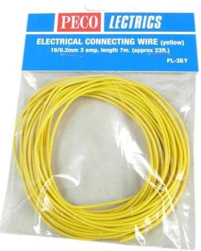 Peco PL-38Y 7m Yellow Electrical Connecting Wire - Picture 3 of 3
