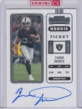 Zamir White Rookie AUTO 2022 Panini Contenders #142 Las Vegas Raiders SEALED ZT
