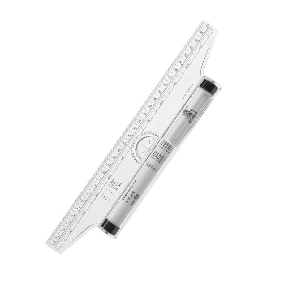 Assorted Color Reusable Plastic Rolling Ruler for Drafting and Design ...