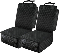 Waterproof Front Seat Car Cover 2 Pack, Full Protection Dog Car Seat Cover with