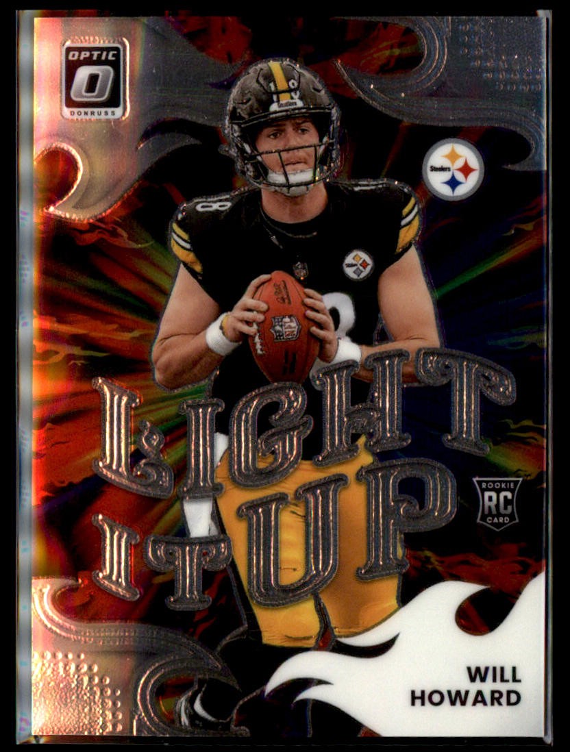2025 Donruss Optic #7 Will Howard Light It Up Pittsburgh Steelers
