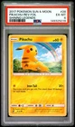 2017 POKEMON SUN & MOON SHINING LEGENDS #28 PIKACHU-REVERSE FOIL PSA 6