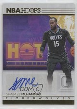2016-17 Panini NBA Hoops Hot Signatures Shabazz Muhammad #36 Auto z0i
