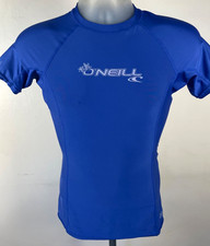 O'Neill Women's Large Royal Blue Skins Rash Guard Swim Top Long Sleeve READ Flaw