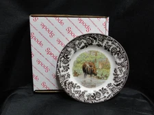 Spode Woodland Majestic Moose, England: NEW Salad Plate (s), 7 3/4", Box