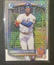 2025 Bowman Chrome 1st Prospects Elian Pena Mojo Refractor #BCP-155 Mets