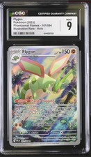 Pokémon L Flygon 101/094 2025 Phantasmal Flames - Illustration Rare Holo Grade 9
