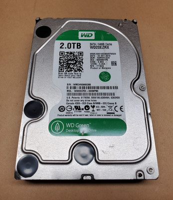 2TB Western Digital Green WD20EZRX-00D8P80 SATA 3.5'' HD | Tested