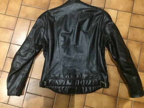 DIANESE LEATHER JACKET(VINTAGE 1983) BLACK SIZE 50 - Picture 2 of 8