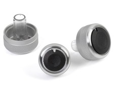 SmartStyle Audi A3/S3 MK2 8P FACELIFT Aluminium SILVER Heater/AC Knobs Dials-A7