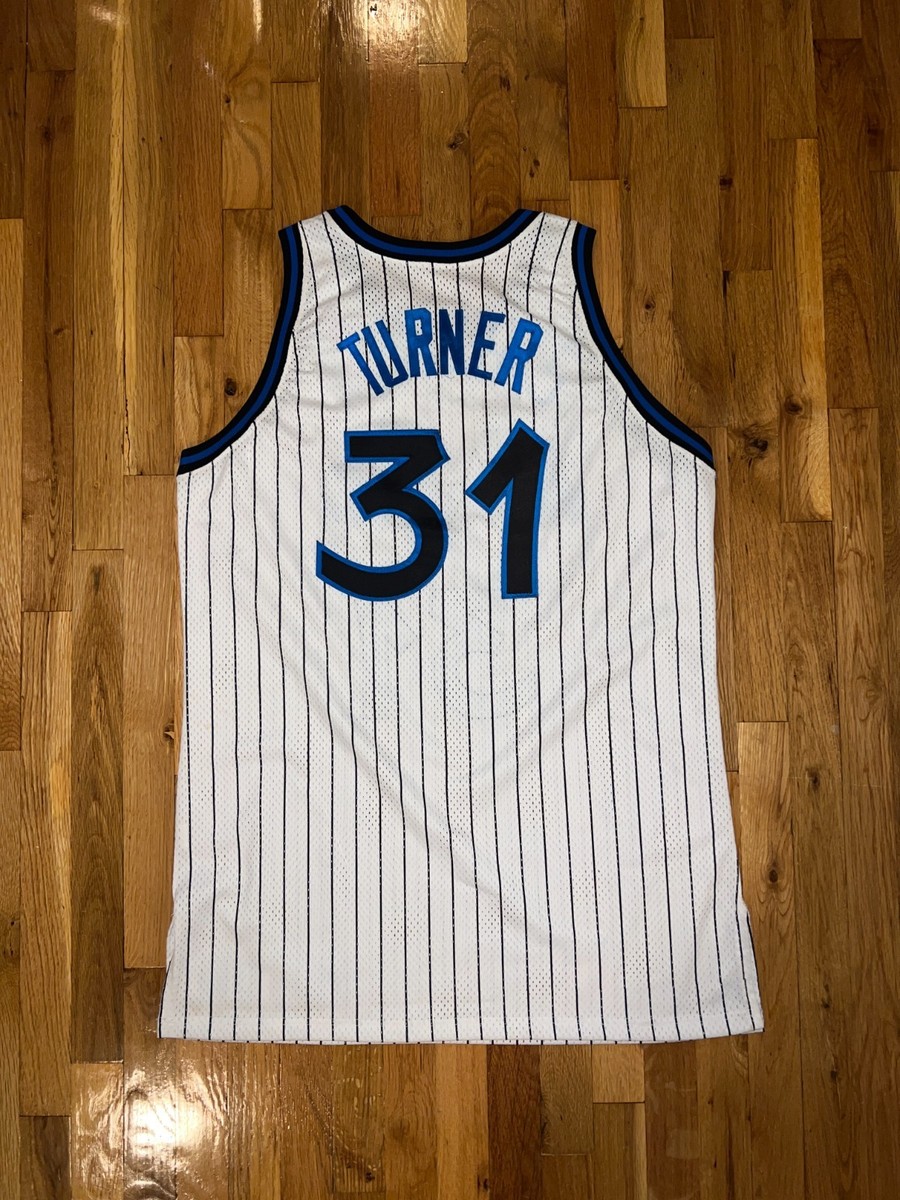 JEFF TURNER Orlando Magic GAME USED WORN White 1991 Champion