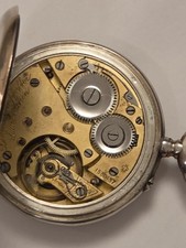 "BERGBAU" Taschenuhr von der Verwaltung der Burbacher Hütte um 1909 -MUSEUM-