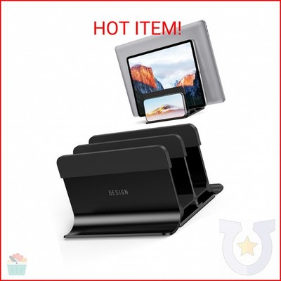 BESIGN LS13 Vertical Laptop Stand Holder for Desk, 4 in 1 Desktop Stand Holder f
