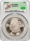 1879-S CACG MS62 Morgan Dollar, Stunning PL Obverse, Light Tone, JD Dannreuther!
