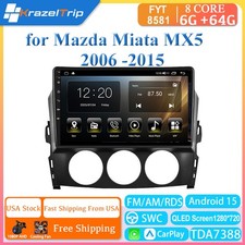 8 Core 64g Android 15 Car Radio For Mazda Miata Mx5 2006 -2015 Carplay Gps Fm