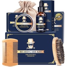 Valentines Day Gifts for Him, Beard Kit for Men's Daily Beard Grooming