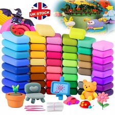 Air Dry Clay for Kids – 50 Color Modelling Clay Kit with 3 Clay Tools NEW UK