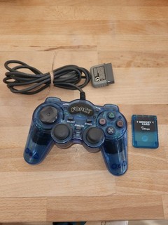 Lot Manette PlayStation 1 Et Carte Mémoire