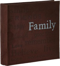 Pioneer Photo Albums TXT-200BN 4" x 6" Faux Suede Album 200 Photos NEW