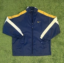 Vintage Women s 90s Silver Tag Nike Full Zip Colorful Windbreaker Sz M 10-12