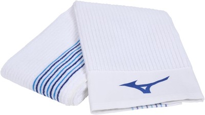 Mizuno Retro Stripe Caddy Towel | Golf | Staff Color White-blue 