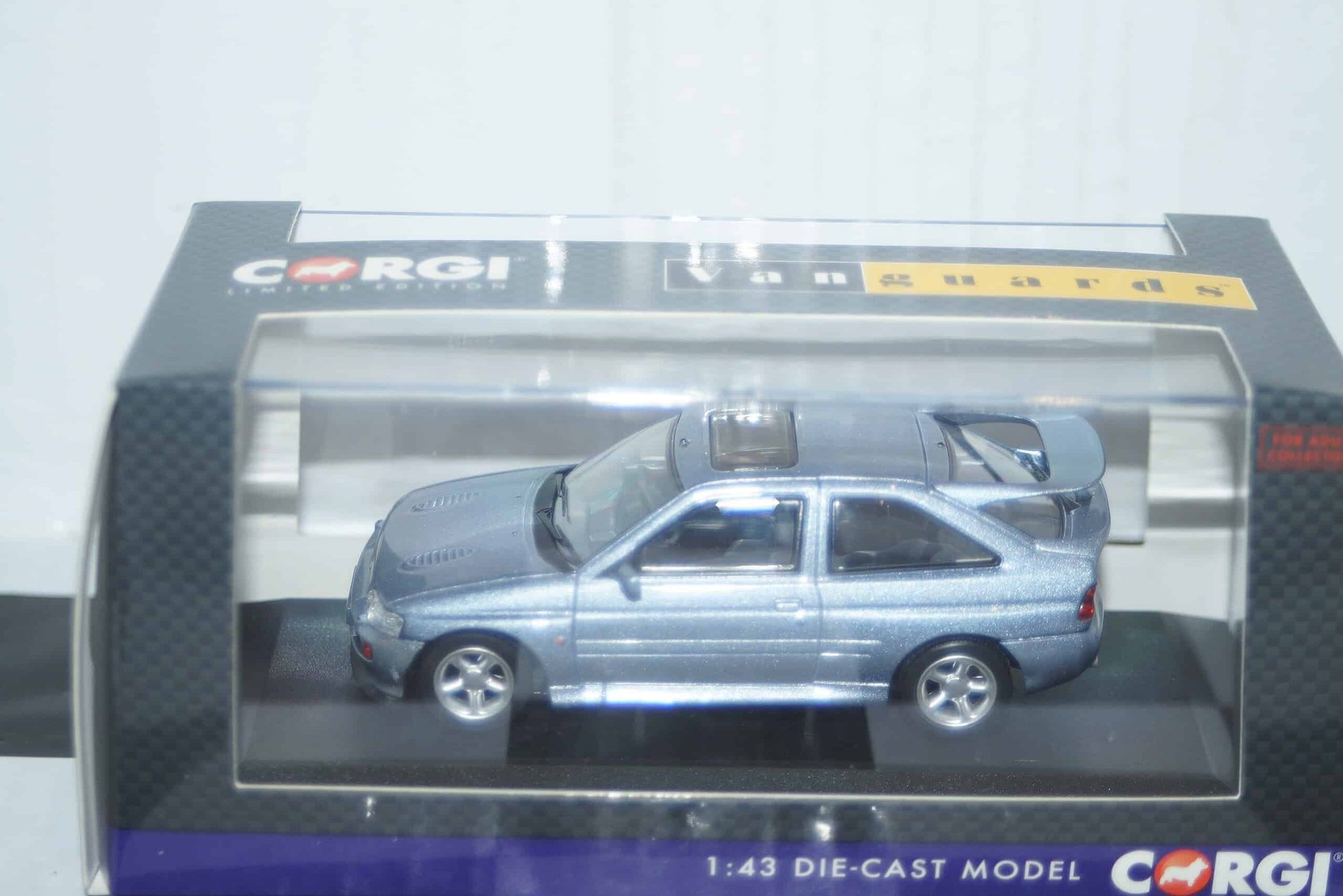 Vanguards Corgi Ford Escort Cosworth Luxury Auralis Blue 1/43 Ref  VA14808