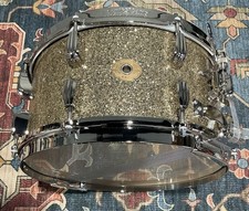 Slingerland Radio King Solid Maple Snare Drum - 7 inches x 14 inches, Gold Glass
