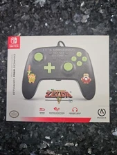 Nintendo Switch The Legend of Zelda Enhanced Wired Controller NEW PowerA 8 Bit