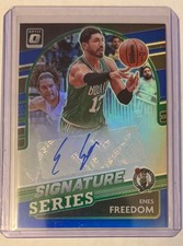 2021-22 Donruss Optic Enes Freedom Kanter Signature Series Auto /25 Blue SS-EKT