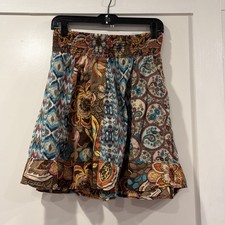 Vintage Mossimo Supply Co Skirt Womens Small Boho Paisley Mini Gypsy Y2K
