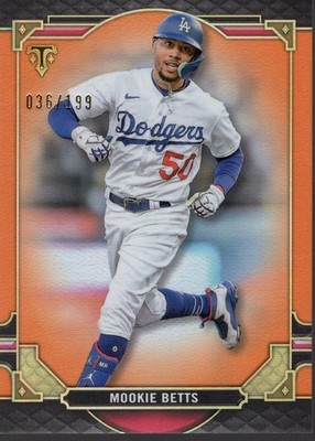 2022 Topps Triple Threads Amber #62 Mookie Betts /199 - BB
