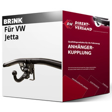 Für VW Jetta III Typ 1K2 (Brink) Anhängerkupplung horizontal abnehmbar neu
