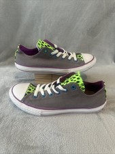 Converse Shoes Junior 5 Chuck Taylor Double Tongue Sneakers Gray Lace Up
