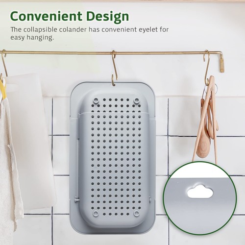 Extendable Colander Strainer Over the Sink, Retractable Kitchen Sink Basket t... - Bild 6 von 6