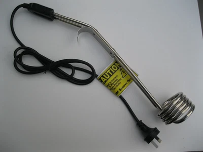 PORTABLE IMMERSION HOT WATER HEATER ELEMENT 2400W 230V NEW 4108