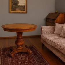 Tavolo Antico Mogano Frassino Piano Allungabile Austria '800 Originale