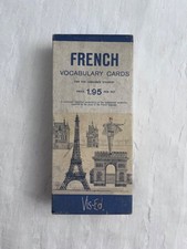 Vintage French Vocabulary Cards Vis-Ed 1000 Cards Language Study