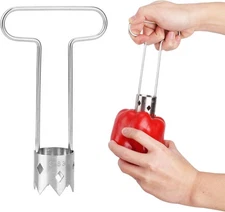 Fruit and Vegetable Corer, 2025 New Upgraded Stainless Steel Silver 