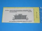 CDS Lettering HO #747(a), Center Cupola Wood Caboose, Pennnsylvania