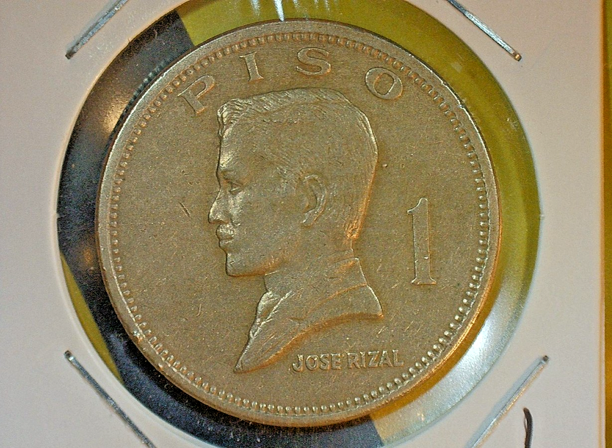 WORLD COIN SALE: 1972 Philipines 1 PISO--copper/zinc/nickel comp
