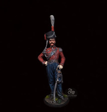    Russia. Count Orlov-Denytsov Napoleonic War PAINTED. Tin figurine 54mm1/32    